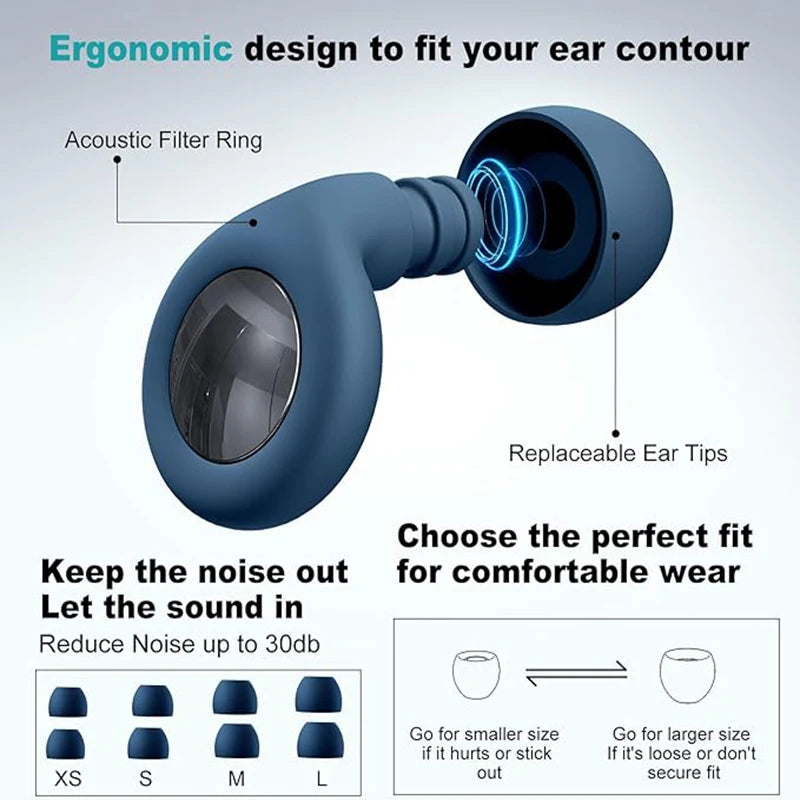 ClearBeat Silicone Sleeping Earplugs for Swimming